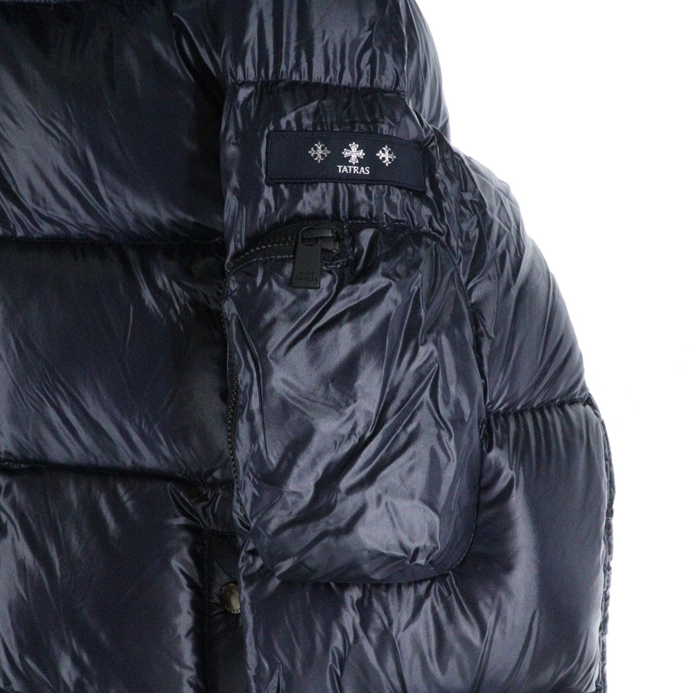 TATRAS(タトラス) 22AW BELBO ベルボ フーデッド ジップアップ ダウンジャケット ネイビー MTAT22A4562