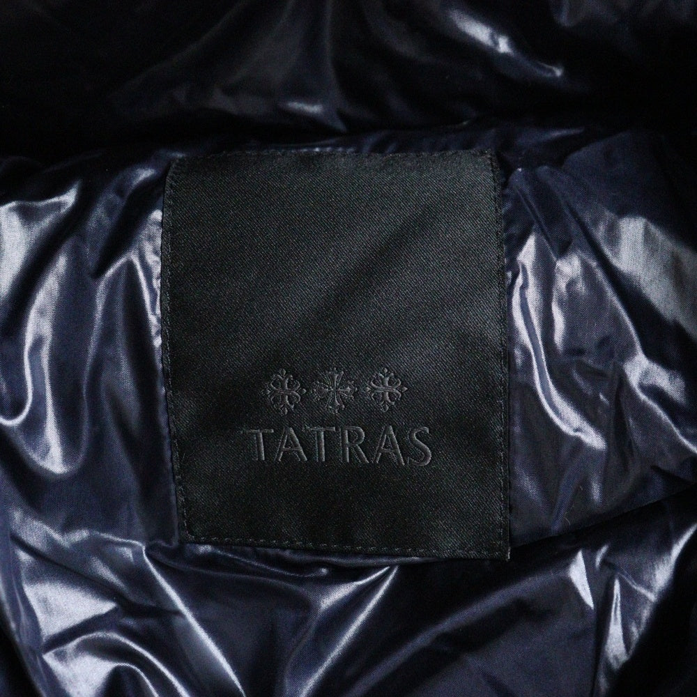 TATRAS(タトラス) 22AW BELBO ベルボ フーデッド ジップアップ ダウンジャケット ネイビー MTAT22A4562