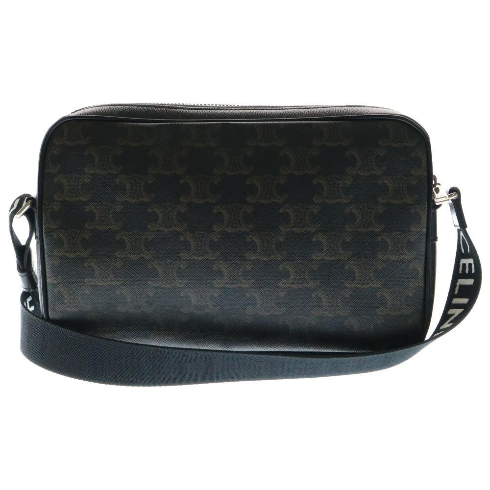 CELINE(セリーヌ) トリオンフ ミディアム メッセンジャーバッグ ショルダーバッグ ブラウン PVC×レザー 197202DND