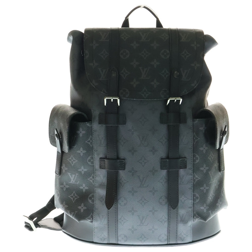 LOUIS VUITTON(ルイヴィトン) モノグラムエクリプス クリストファーPM レザーバックパック リュック ブラック M46331