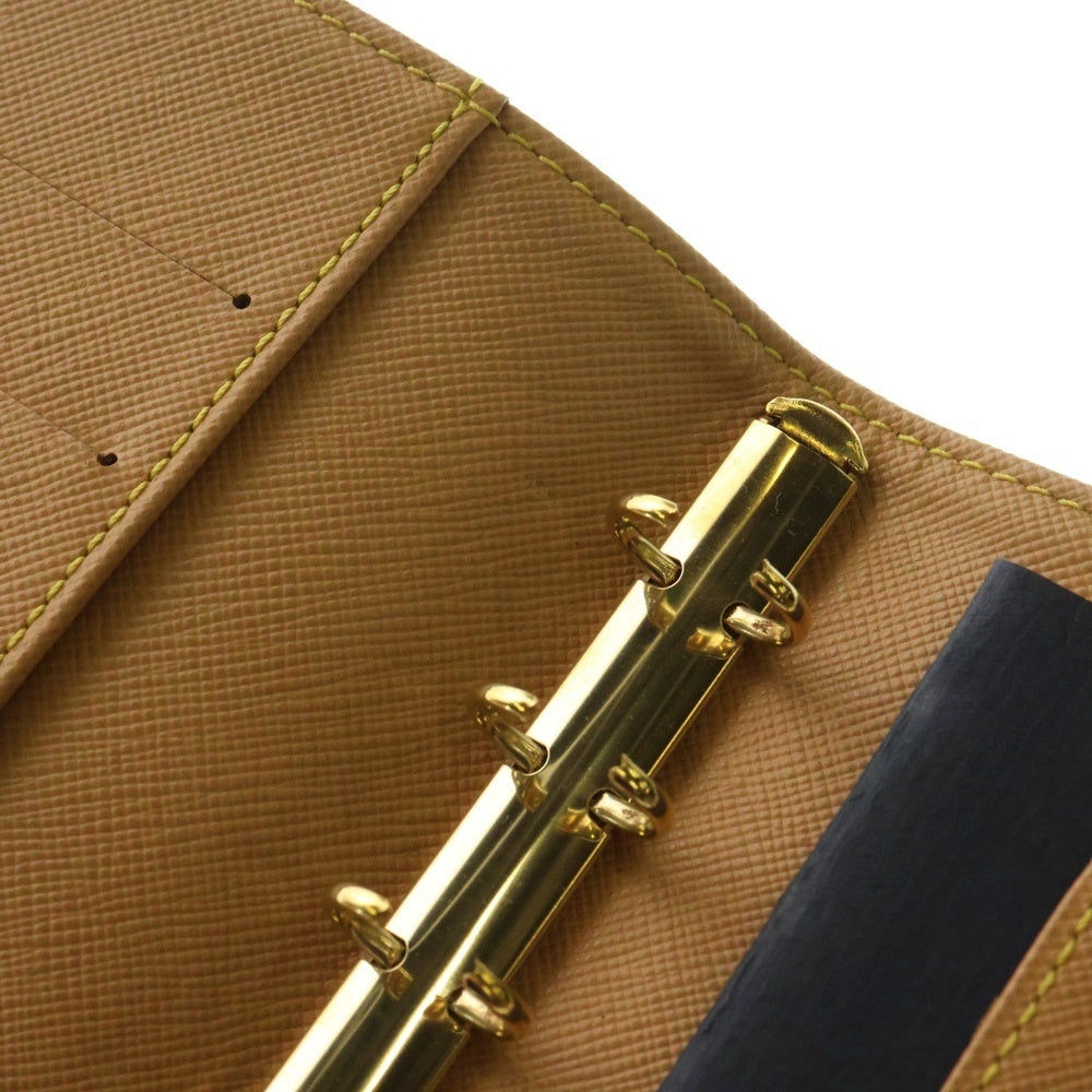 LOUIS VUITTON(ルイヴィトン) モノグラム ミニ アジェンダPM ブックカバー 手帳カバー バインダー ノート デニムブルー ゴールド金具 R20910