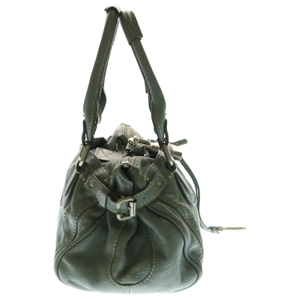 Chloe(クロエ) パディントン ハンドバッグ ライトブルー スモーキーブルー シルバー金具 レザー