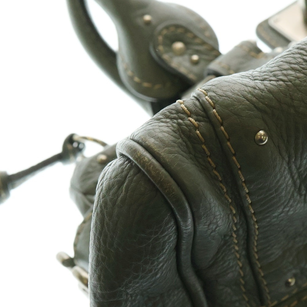 Chloe(クロエ) パディントン ハンドバッグ ライトブルー スモーキーブルー シルバー金具 レザー