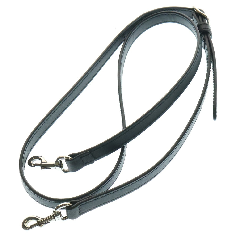 GUCCI(グッチ) GGデニム 2way ハンドバッグ ショルダーバッグ ブラック キャンバス×レザー 773730