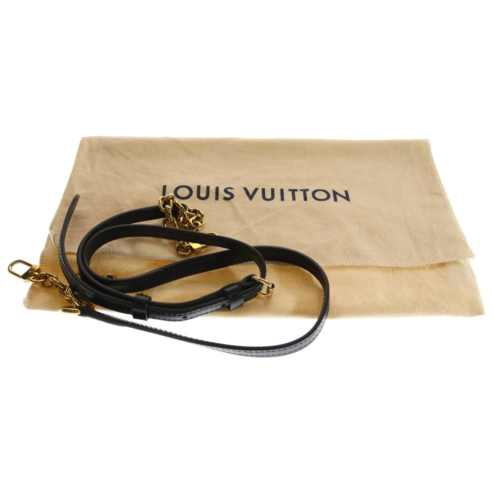 LOUIS VUITTON(ルイヴィトン) トランク クラッチ モノグラム リバース PVC レザー 2WAY クラッチ チェーンショルダーバッグ ゴールド金具 ブラウン/ブラック M43596