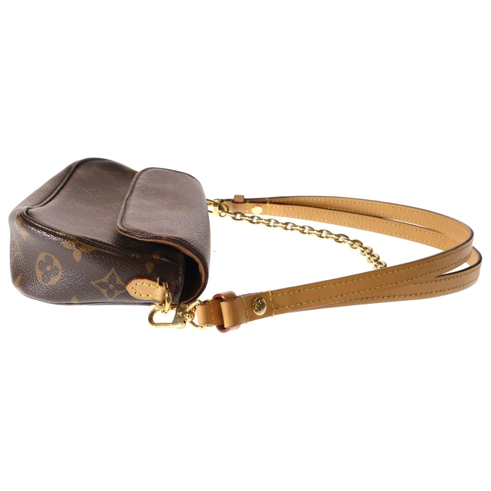 LOUIS VUITTON(ルイヴィトン) ウォレット オン チェーン アイビー モノグラム PVC レザー ワンショルダーバッグ ゴールド金具 ブラウン M81911