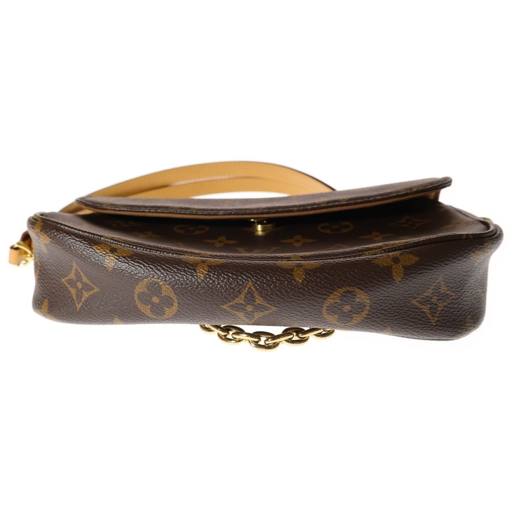 LOUIS VUITTON(ルイヴィトン) ウォレット オン チェーン アイビー モノグラム PVC レザー ワンショルダーバッグ ゴールド金具 ブラウン M81911