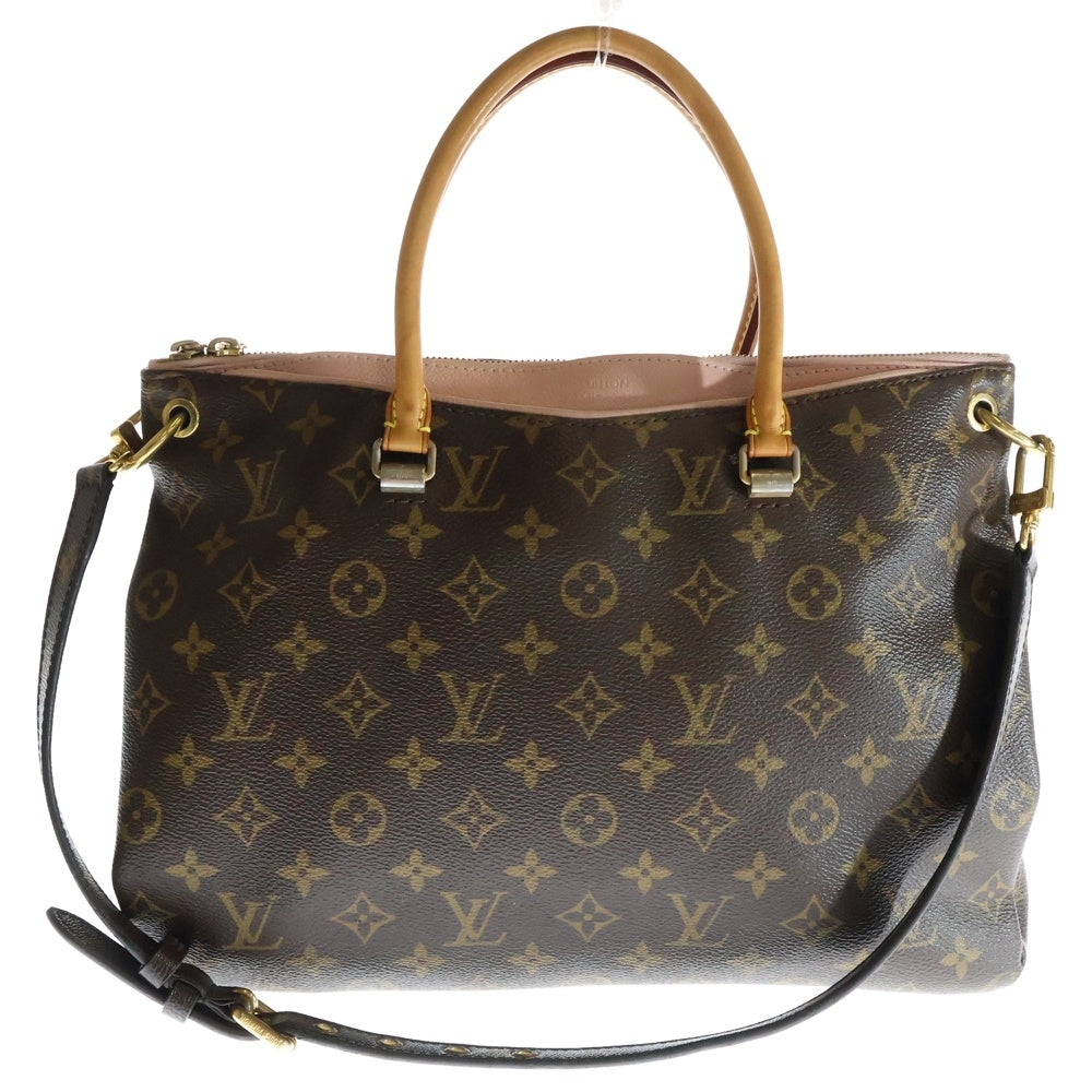 LOUIS VUITTON(ルイヴィトン) モノグラム パラス ローズバレリーヌ 2wayハンドバッグ ショルダーバッグ ブラウン PVCレザー M40468