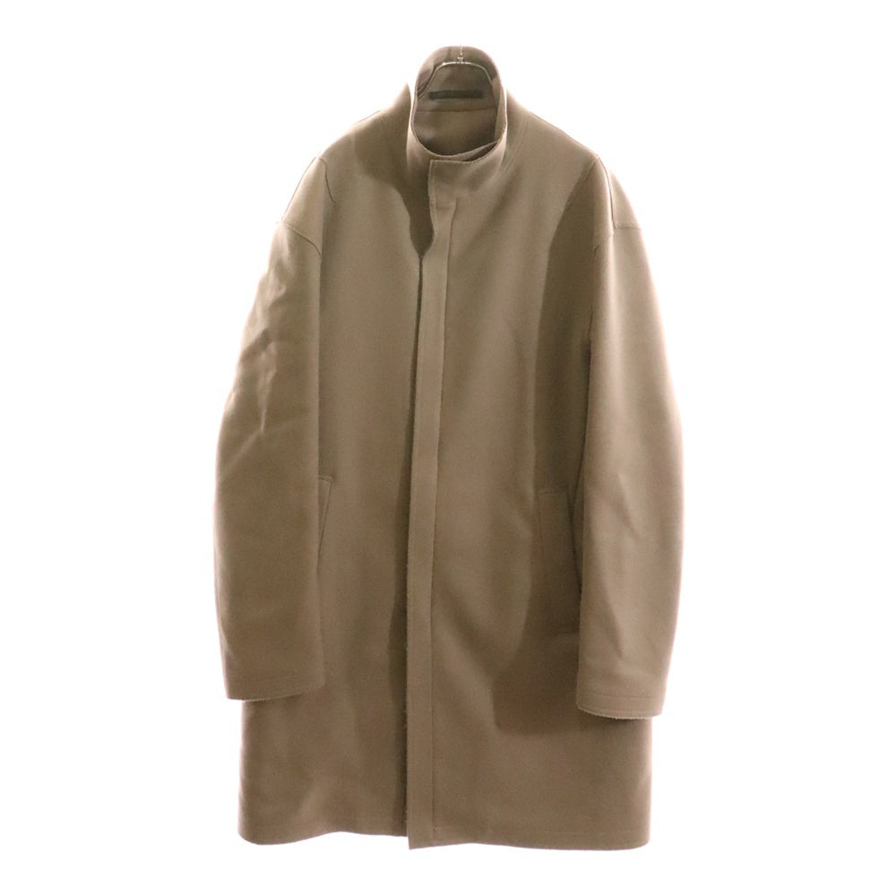 GIORGIO ARMANI(ジョルジオアルマーニ) ボンディング カシミヤ混 ウール ジップアップ ロング コート ベージュ USL16W US940