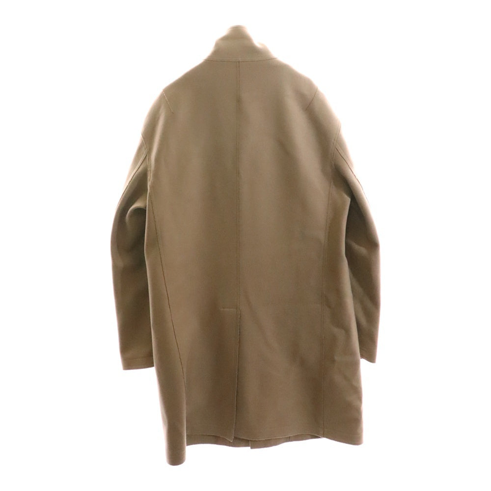 GIORGIO ARMANI(ジョルジオアルマーニ) ボンディング カシミヤ混 ウール ジップアップ ロング コート ベージュ USL16W US940