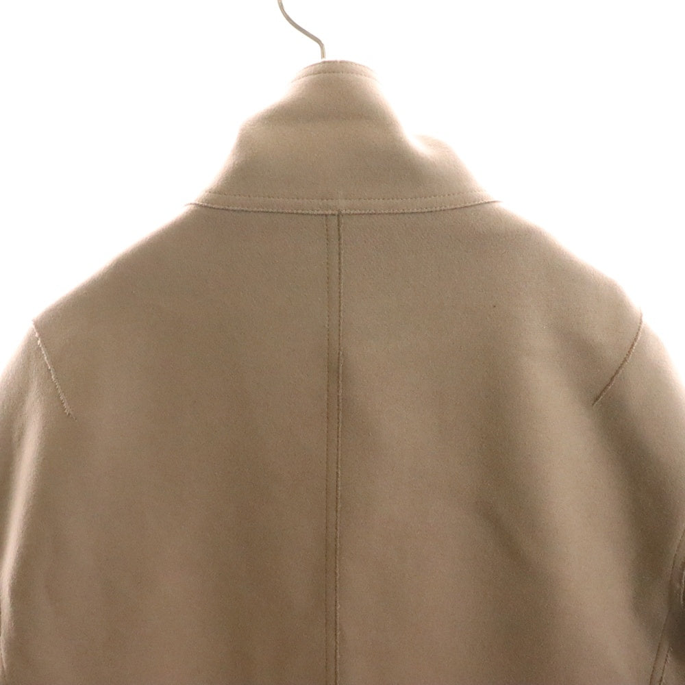 GIORGIO ARMANI(ジョルジオアルマーニ) ボンディング カシミヤ混 ウール ジップアップ ロング コート ベージュ USL16W US940