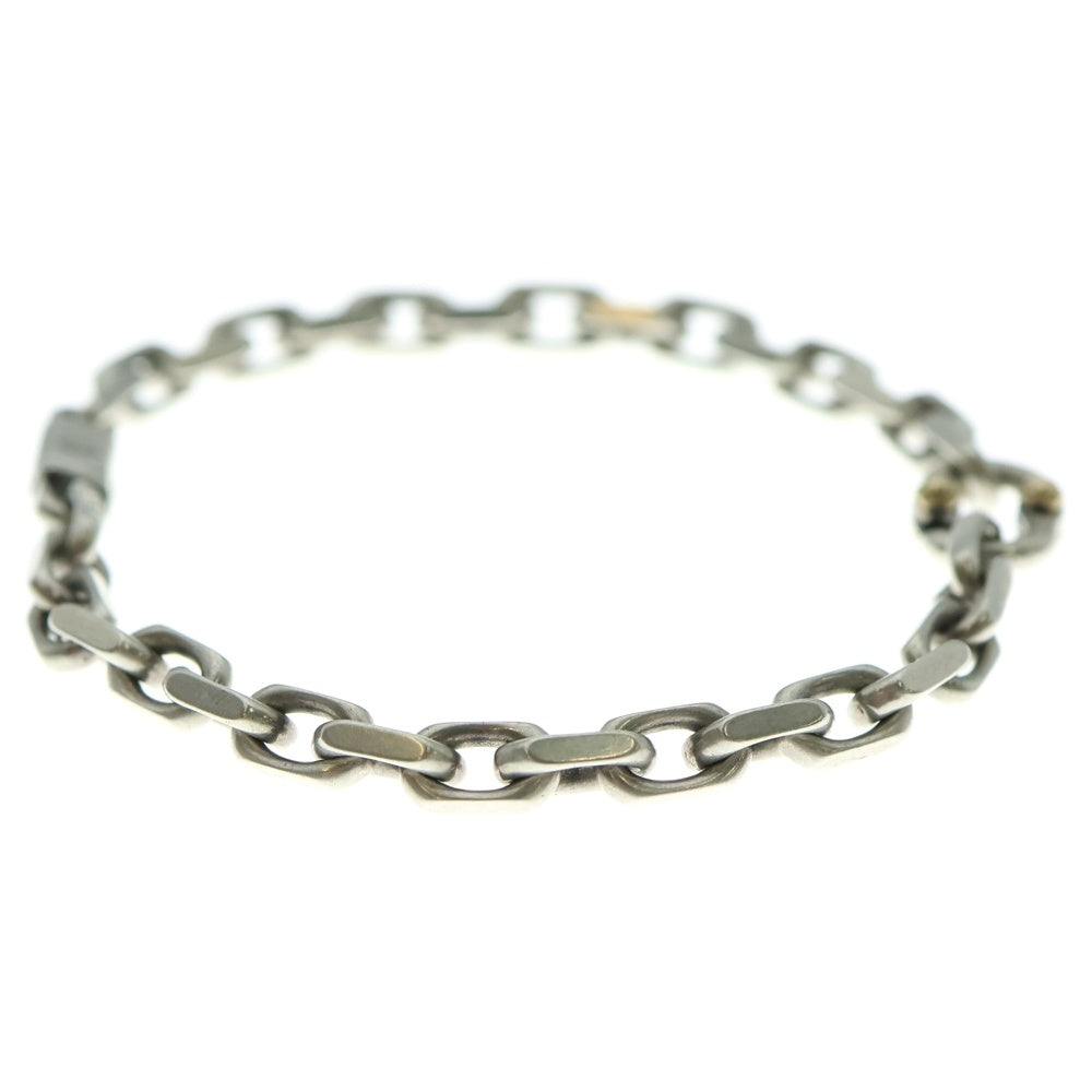 TIFFANY&Co(ティファニー) メイカーズ ナロー チェーン ブレスレット シルバー SV×YG 20.4g