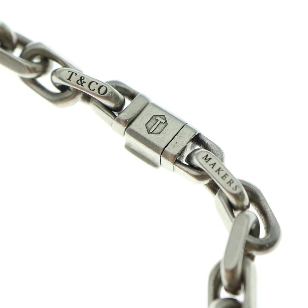 TIFFANY&Co(ティファニー) メイカーズ ナロー チェーン ブレスレット シルバー SV×YG 20.4g