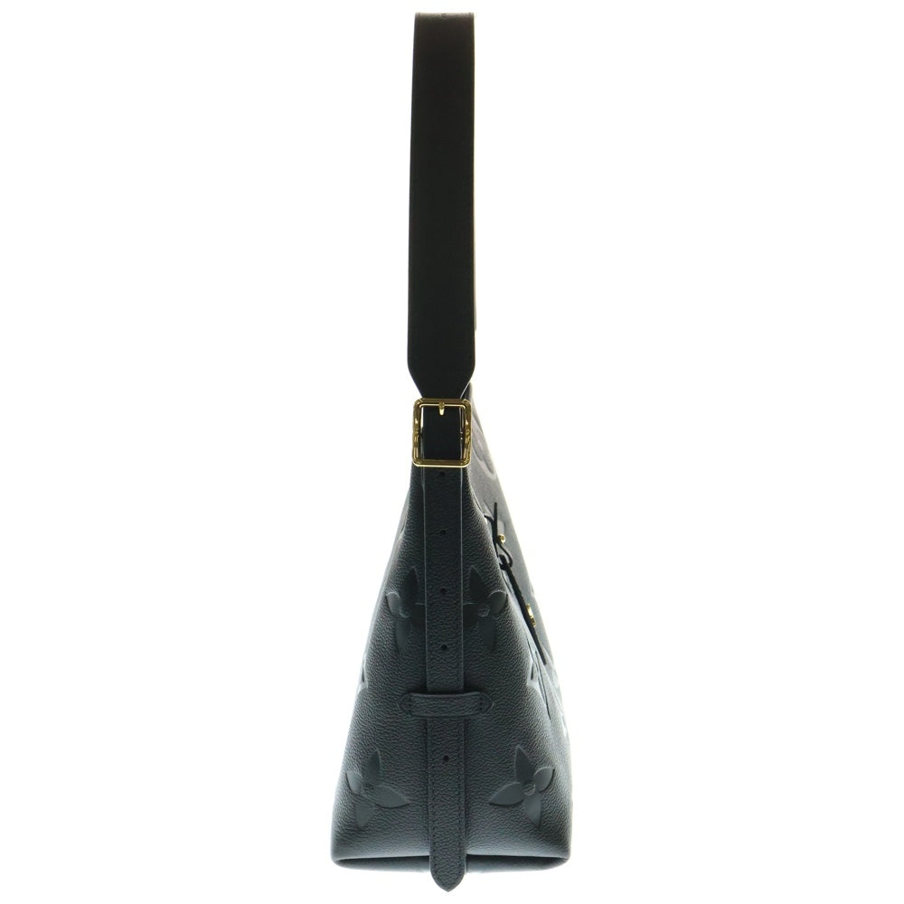 LOUIS VUITTON(ルイヴィトン) キャリオールジップNM モノグラム アンプラント ノワール エンボスレザー ショルダーバッグ ゴールド金具 ブラック M46288