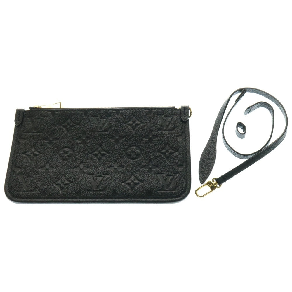 LOUIS VUITTON(ルイヴィトン) キャリオールジップNM モノグラム アンプラント ノワール エンボスレザー ショルダーバッグ ゴールド金具 ブラック M46288