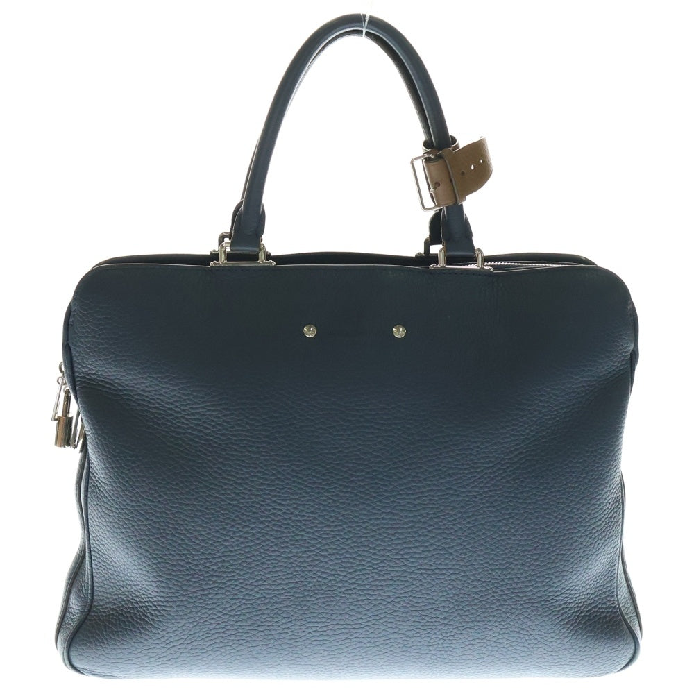 LOUIS VUITTON(ルイヴィトン) アルマンド ハンドバッグ ビジネスバッグ シルバー金具 ネイビー トリヨンレザー M54380