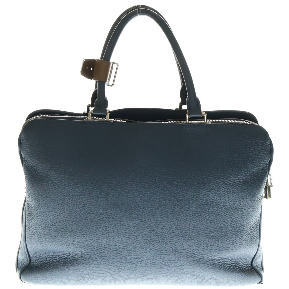 LOUIS VUITTON(ルイヴィトン) アルマンド ハンドバッグ ビジネスバッグ シルバー金具 ネイビー トリヨンレザー M54380