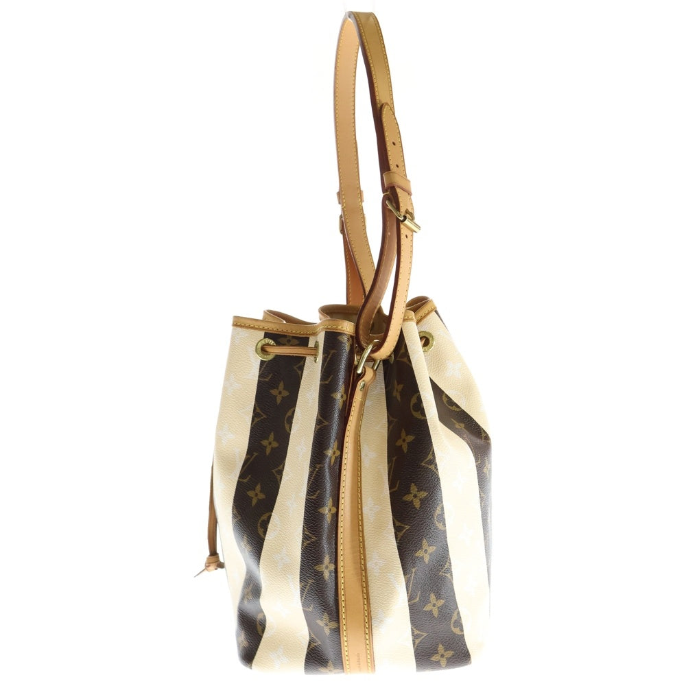 LOUIS VUITTON(ルイヴィトン) モノグラム レイユール プチノエ ハンドバッグ トートバッグ アイボリー×ブラウン ゴールド金具 レザー×PVC M40564