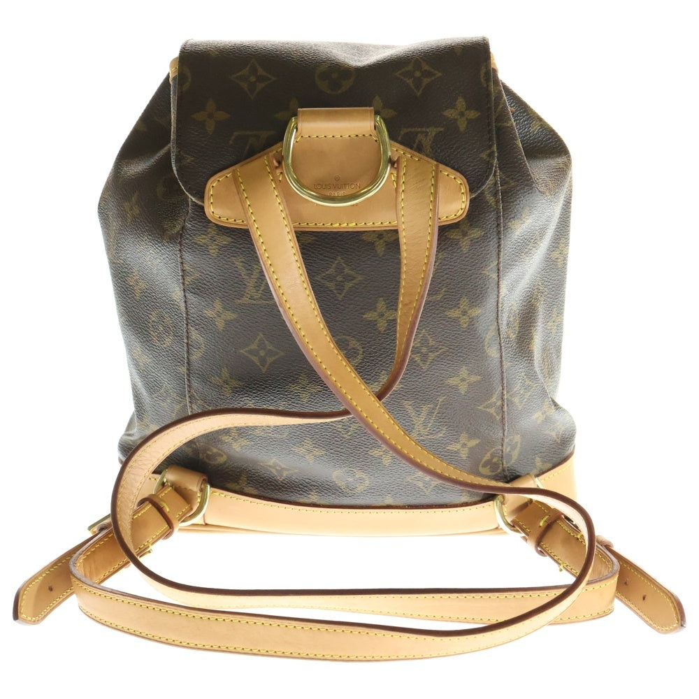 LOUIS VUITTON(ルイヴィトン) モノグラム モンスリMM バックパック リュック ブラウン PVCレザー M51136