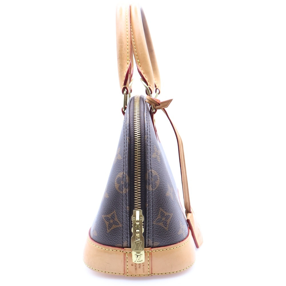 LOUIS VUITTON(ルイヴィトン) アルマBB モノグラム PVC レザー 2WAY ハンド ショルダーバッグ ゴールド金具 ブラウン M53152
