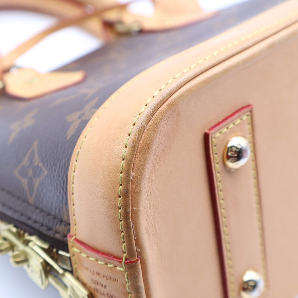 LOUIS VUITTON(ルイヴィトン) アルマBB モノグラム PVC レザー 2WAY ハンド ショルダーバッグ ゴールド金具 ブラウン M53152