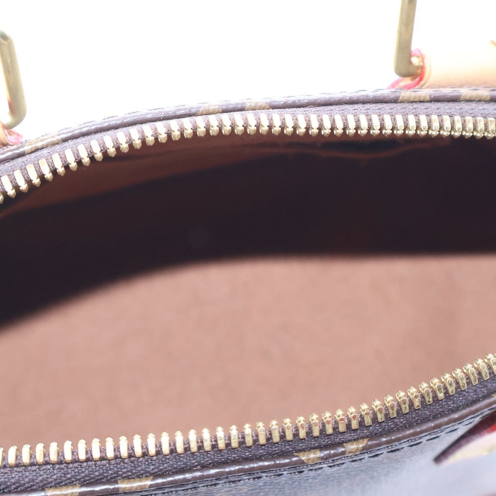 LOUIS VUITTON(ルイヴィトン) アルマBB モノグラム PVC レザー 2WAY ハンド ショルダーバッグ ゴールド金具 ブラウン M53152