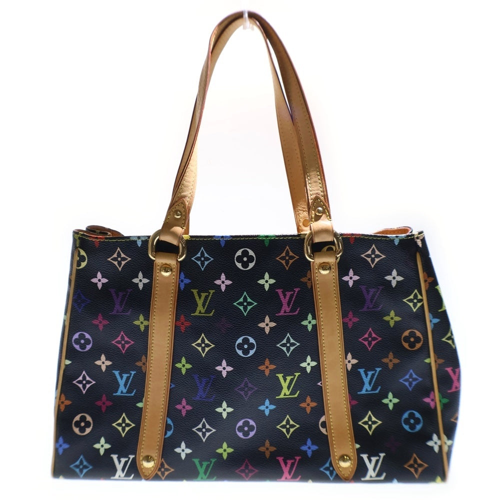 LOUIS VUITTON(ルイヴィトン) モノグラムマルチカラー オーレリアMM ハンドバッグ トートバッグ ブラック レザー×PVC ゴールド金具 M40095