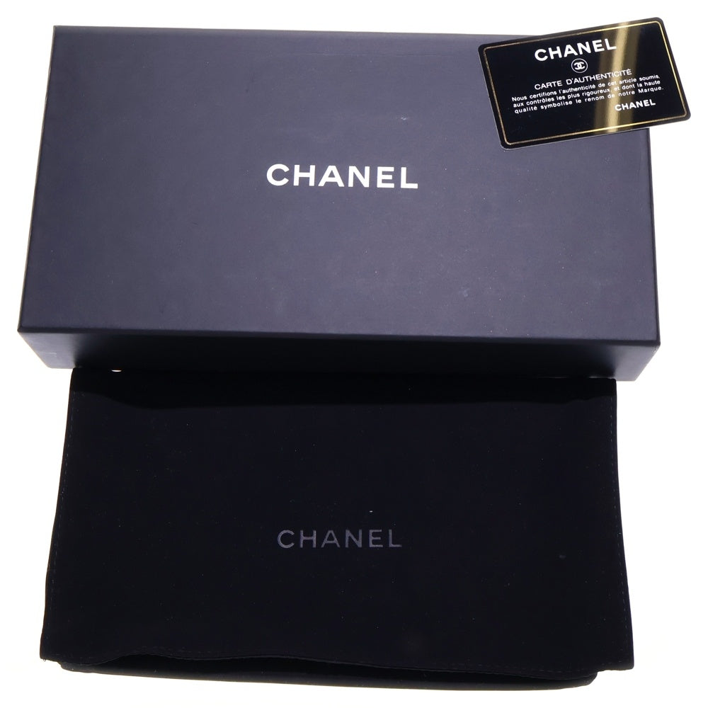 CHANEL(シャネル) スタッズマトラッセ フラップ長財布 ロングウォレット カードケース ワインレッド ゴールド金具 ラムスキン