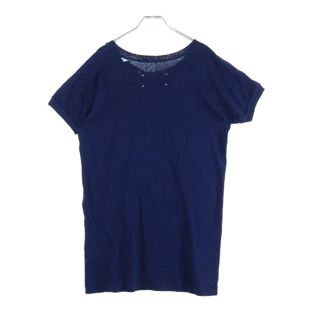 Maison Margiela 1 10(メゾンマルジェラ 1 10) 21SS カレンダープリント クルーネック 半袖Tシャツ カットソー ネイビー/インディゴ S50GC0648