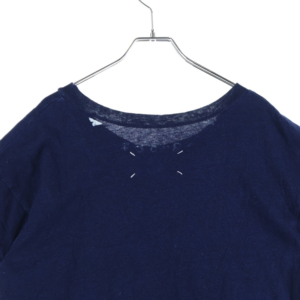 Maison Margiela 1 10(メゾンマルジェラ 1 10) 21SS カレンダープリント クルーネック 半袖Tシャツ カットソー ネイビー/インディゴ S50GC0648