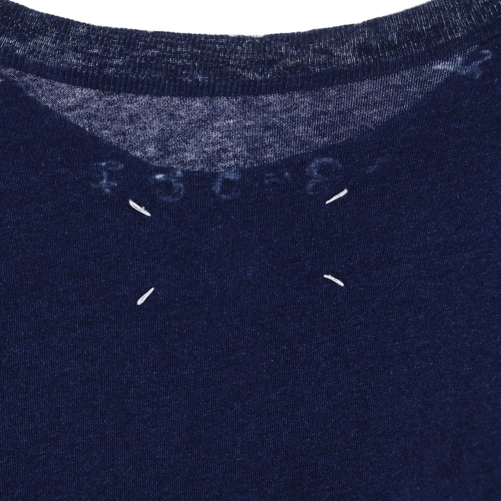 Maison Margiela 1 10(メゾンマルジェラ 1 10) 21SS カレンダープリント クルーネック 半袖Tシャツ カットソー ネイビー/インディゴ S50GC0648