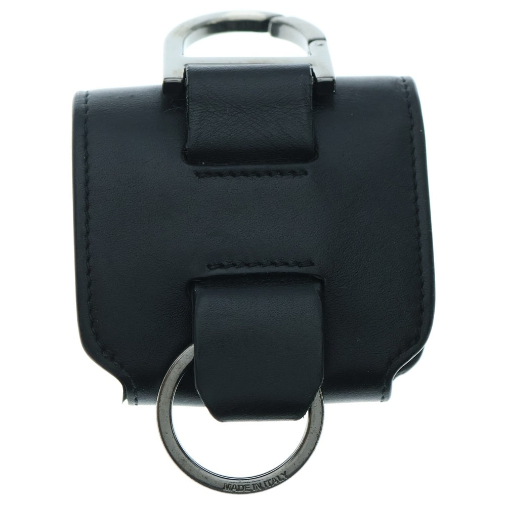 DIOR(ディオール) サドル Airpods pro ケース バッグチャーム キーリング ブラック レザー