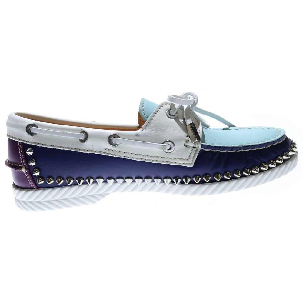 CHRISTIAN LOUBOUTIN(クリスチャンルブタン) デッキスニーカー スタッズ マルチカラー レザー 35 1/2