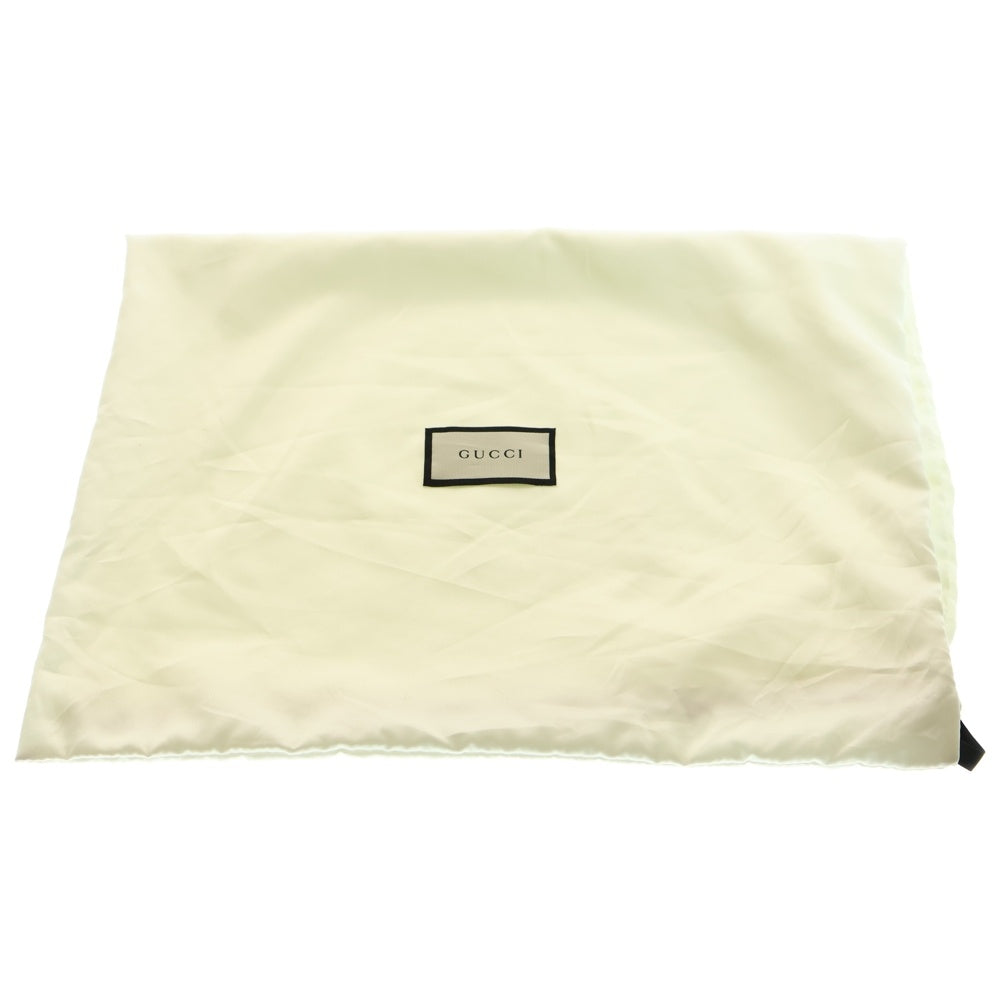 GUCCI(グッチ) ヴィンテージ ロゴプリント トリコロール ドローストリング キャンバス レザー バックパック リュックサック ナップザック レッド/ネイビー 473872