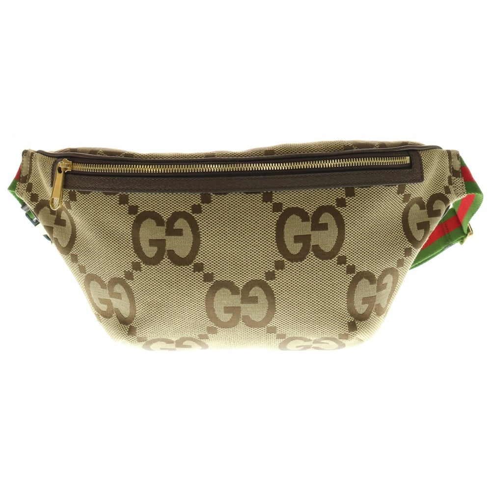 GUCCI(グッチ) ジャンボGG ウエストバッグ ベージュ キャンバス ショルダーバッグ 696031
