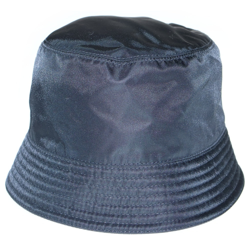 PRADA(プラダ) RE-NYLON リナイロン トライアングルロゴプレート バケットハット 帽子 ブラック 1HC137