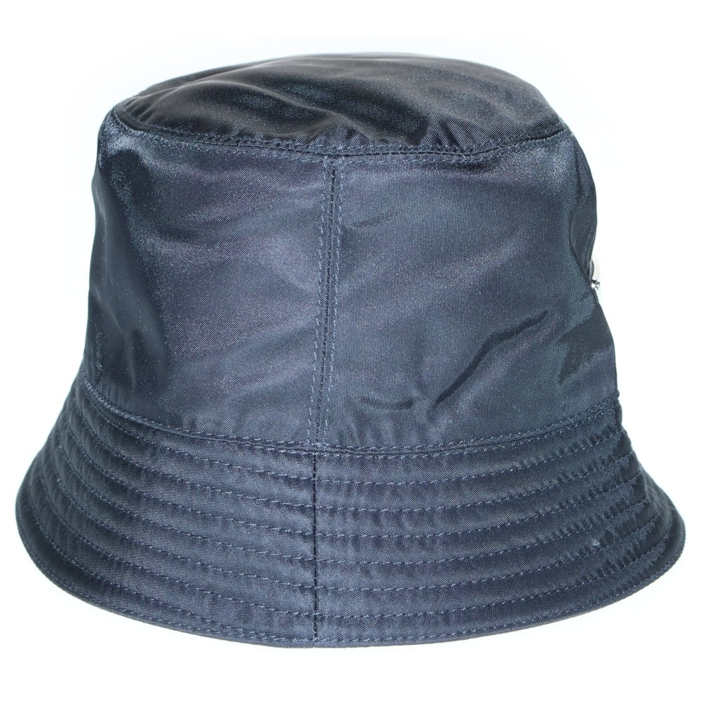 PRADA(プラダ) RE-NYLON リナイロン トライアングルロゴプレート バケットハット 帽子 ブラック 1HC137