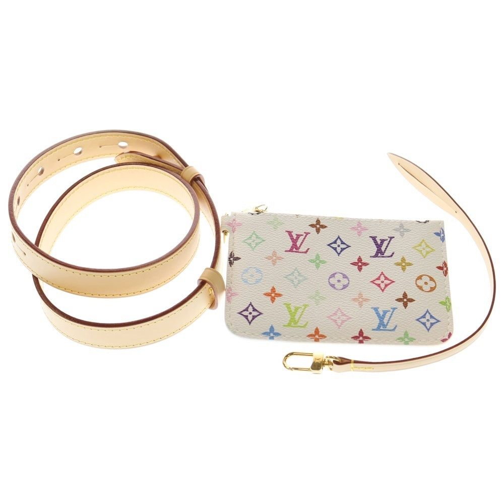 LOUIS VUITTON(ルイヴィトン) モノグラム マルチカラー LV LV × TM オールインBB 2WAYバッグ ハンドバッグ ショルダーバッグ ホワイト×ブラウン レザー×PVC M13089 ゴールド金具