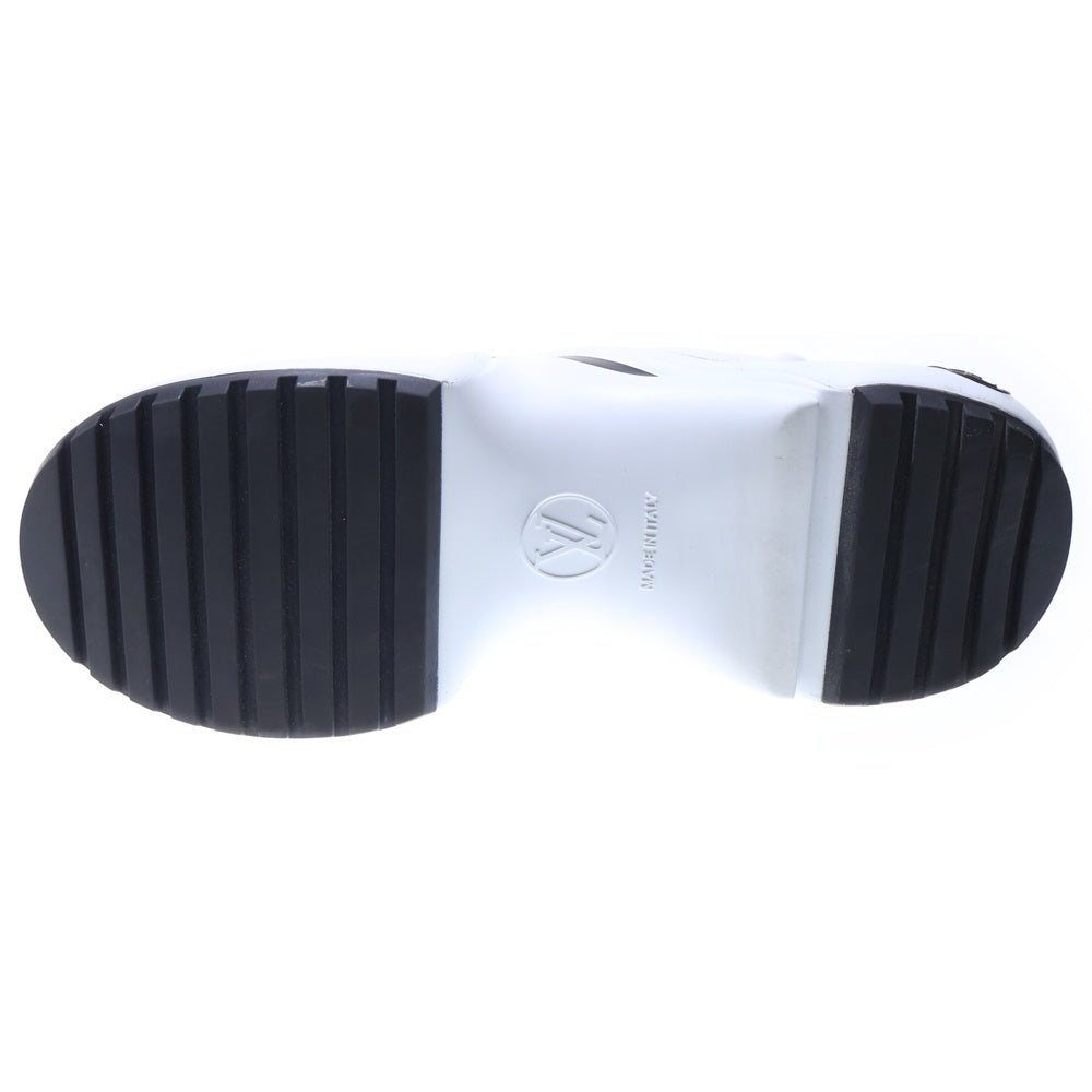 LOUIS VUITTON(ルイヴィトン) LV アークライト ライン モノグラム デニムパンツ レザー レースアップ ハイカットシューズ スニーカー ホワイト/ブラック レディース 1A43L1