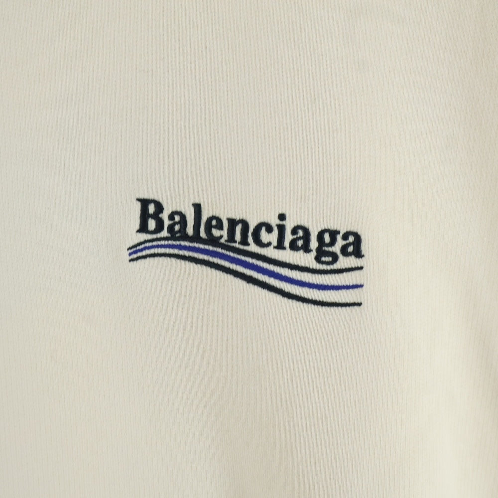 BALENCIAGA(バレンシアガ) 23AW Hand Drawn BB Icon Hoodie ハンドドラウン BBロゴ スウェットプルオーバーパーカー ホワイト 620947 TNVQ1