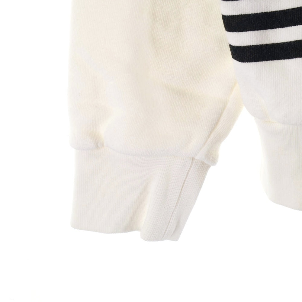 GUCCI(グッチ) ×adidas アディダス トレフォイル ロゴプリント プルオーバースウェットパーカー フーディー ホワイト 717427