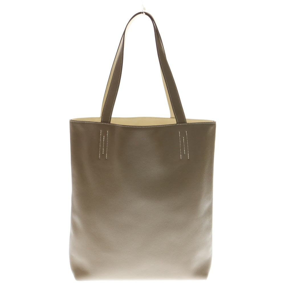 HERMES(エルメス) ドゥブルセンス28 エトゥープ×ナタ トリヨンクレマンス レザートートバッグ ブラウン K刻印 レディース