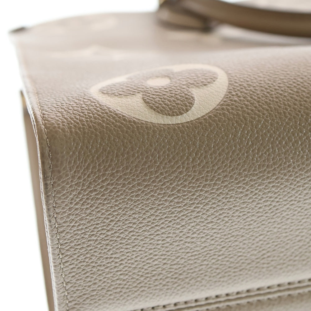 LOUIS VUITTON(ルイヴィトン) モノグラムアンプラント オンザゴーMM トゥルトレール/クレーム トートバッグ ハンドバッグ ベージュ×アイボリー レザー M45494 ゴールド金具