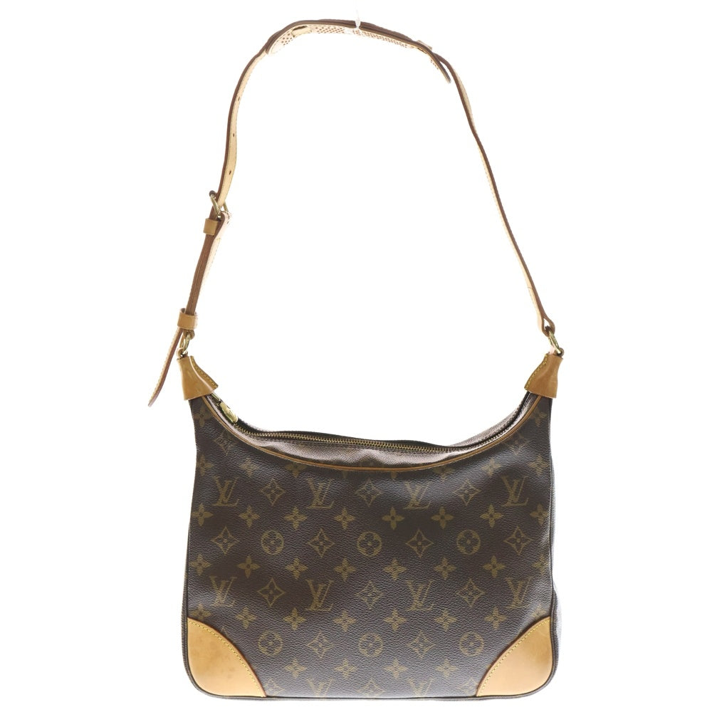 LOUIS VUITTON(ルイヴィトン) モノグラム ブローニュ ハンドバッグ ブラウン レザー×PVC M51265 ゴールド金具