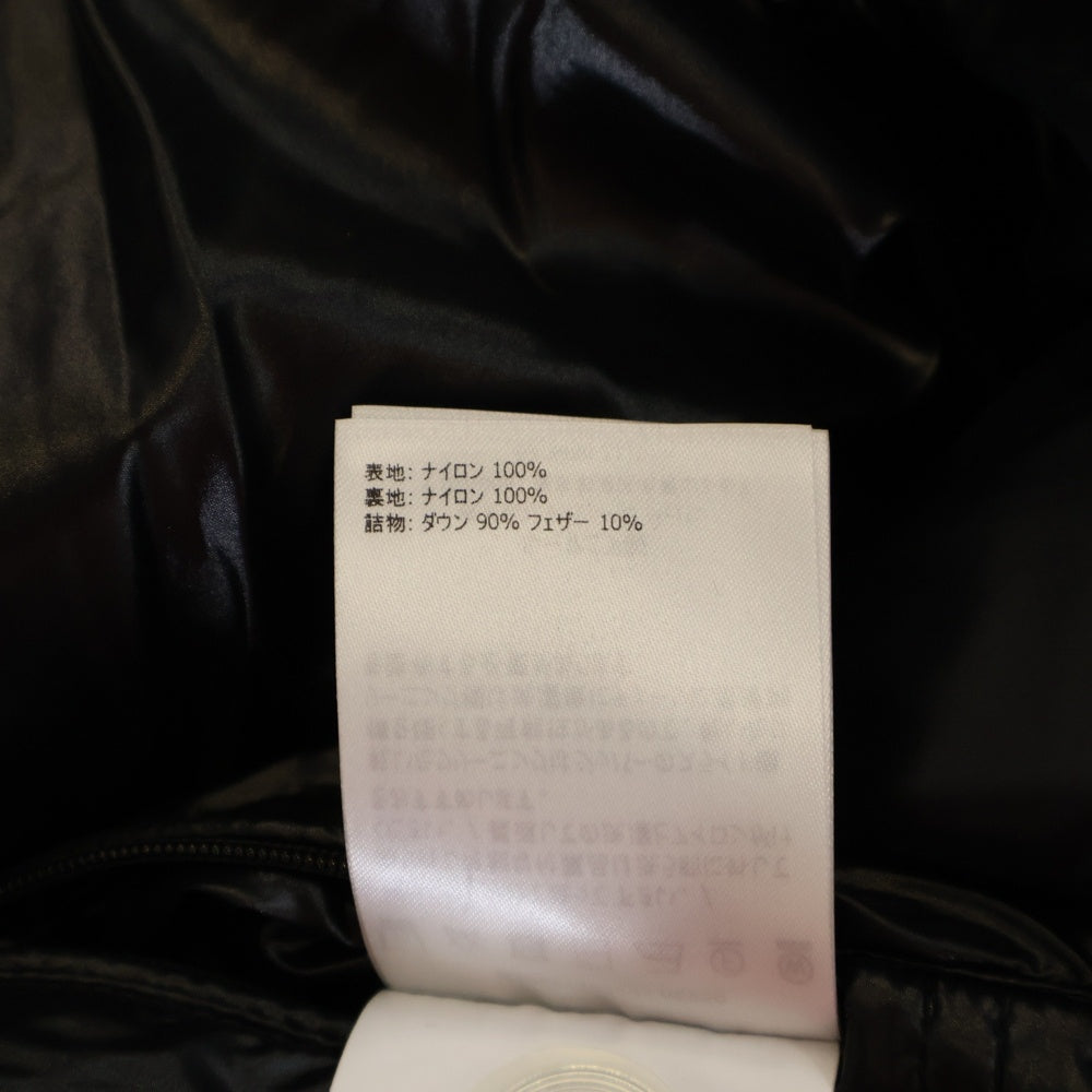 MONCLER(モンクレール) 21AW ASPIN アスピン MILANO ラバーワッペン バックロゴ フーデッド ジップアップ ダウンジャケット ブラック G209X1A00003 68950