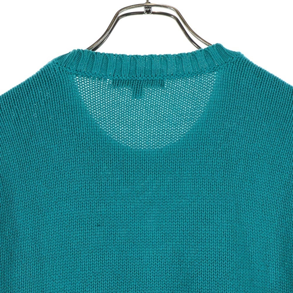 SUPREME(シュプリーム) 16SS Tackle Twill Sweater タックル ツイル ロゴ刺繍 クルーネック プルオーバー 長袖ニット セーター グリーン