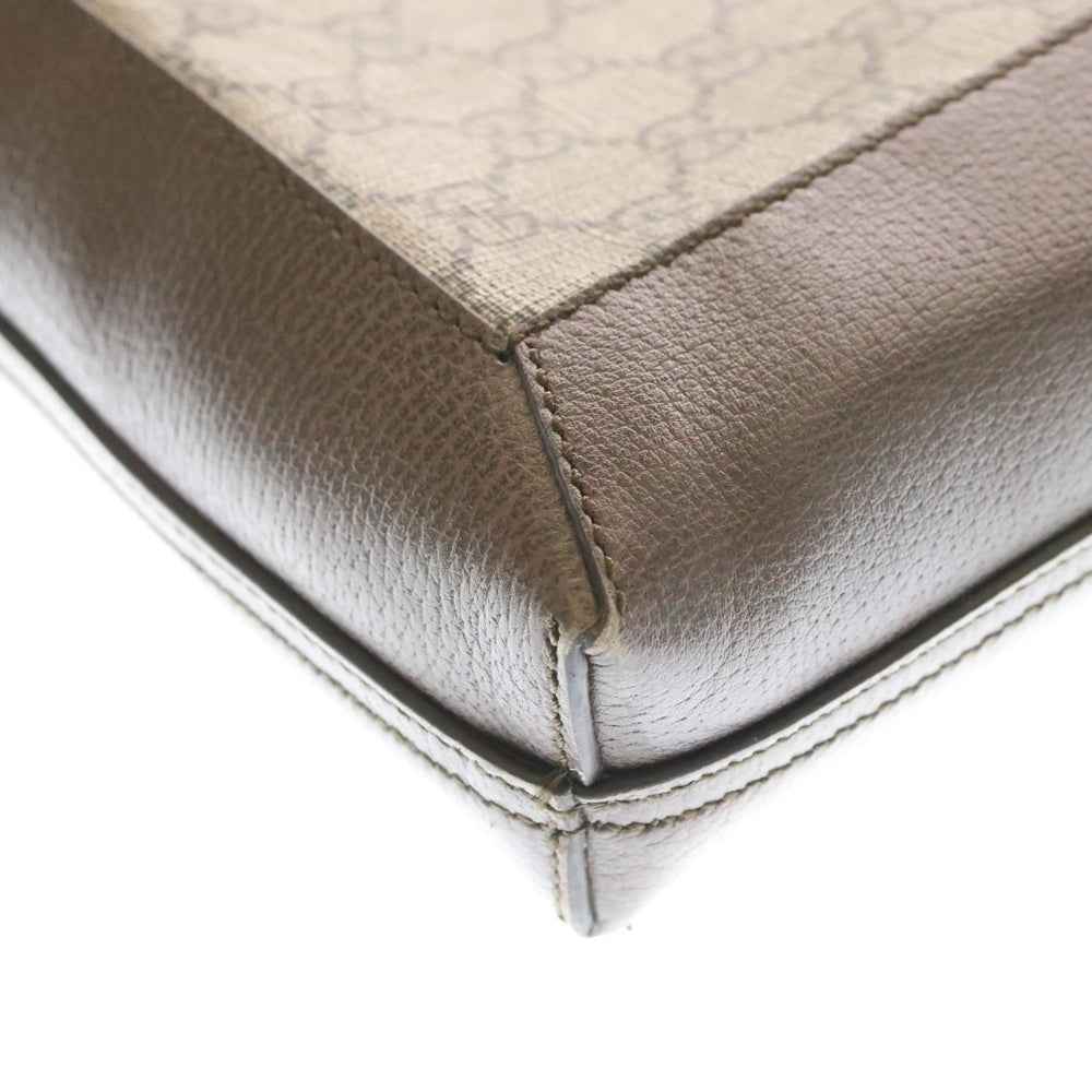 GUCCI(グッチ) オフィディア GGスプリーム トートバック ハンドバッグ ベージュ PVCレザー 519335 レディース