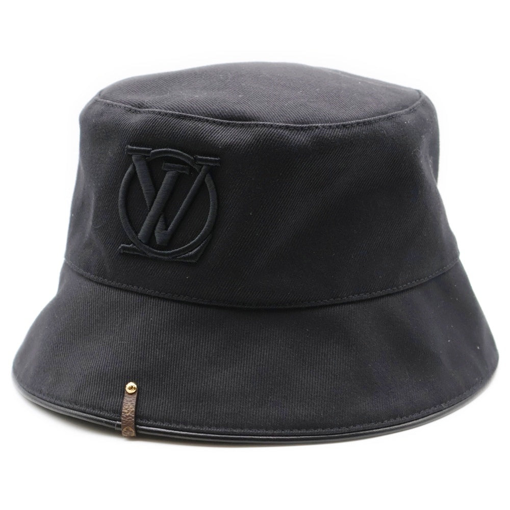 ルイヴィトン シャポー　LV シティ　バケットハット LOUIS VUITTON(ルイヴィトン) シャポー LV シティー ロゴ刺繍 レザー