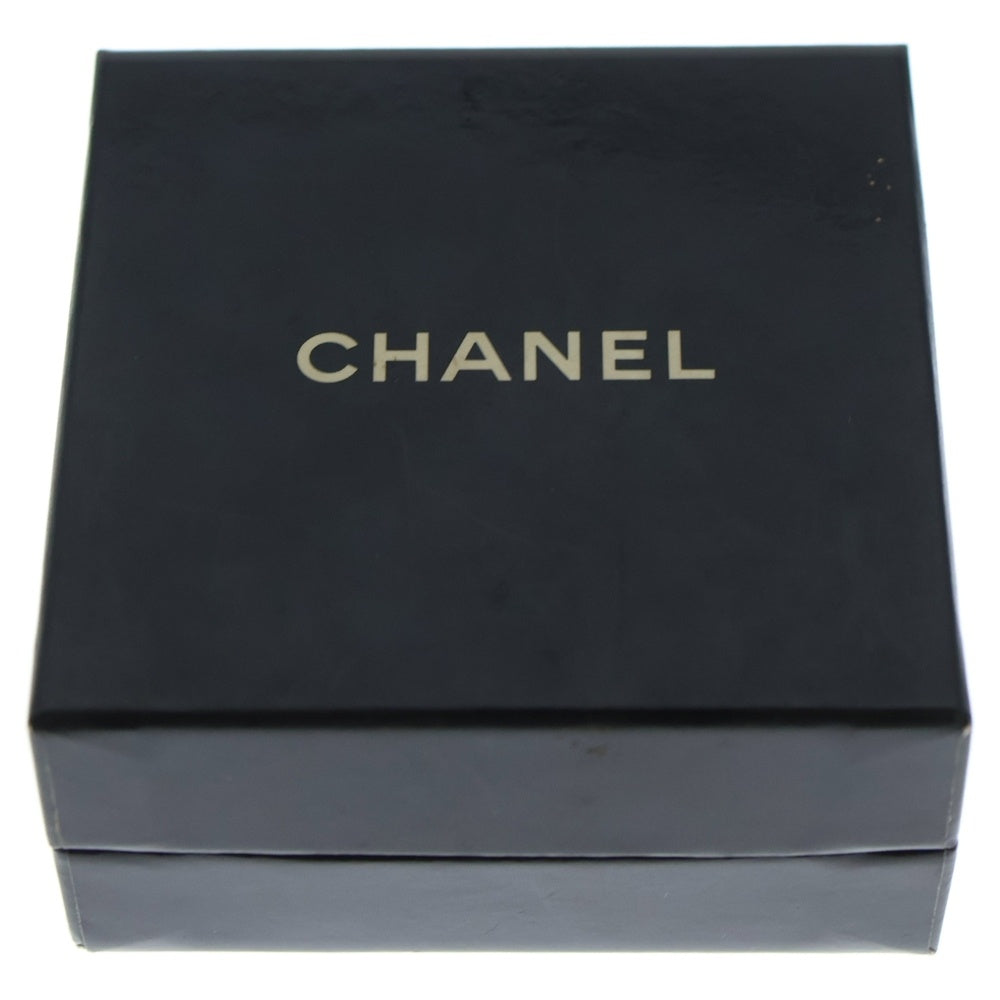 CHANEL(シャネル) フェイクパール ラウンド イヤリング ブラック×ゴールド レディース