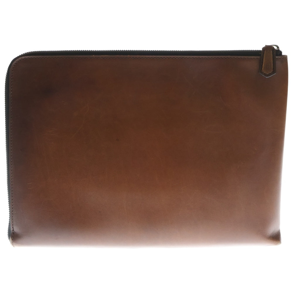 Berluti(ベルルッティ) カリグラフィ ニノGM クラッチバック ブラウン セカンドバッグ レザー